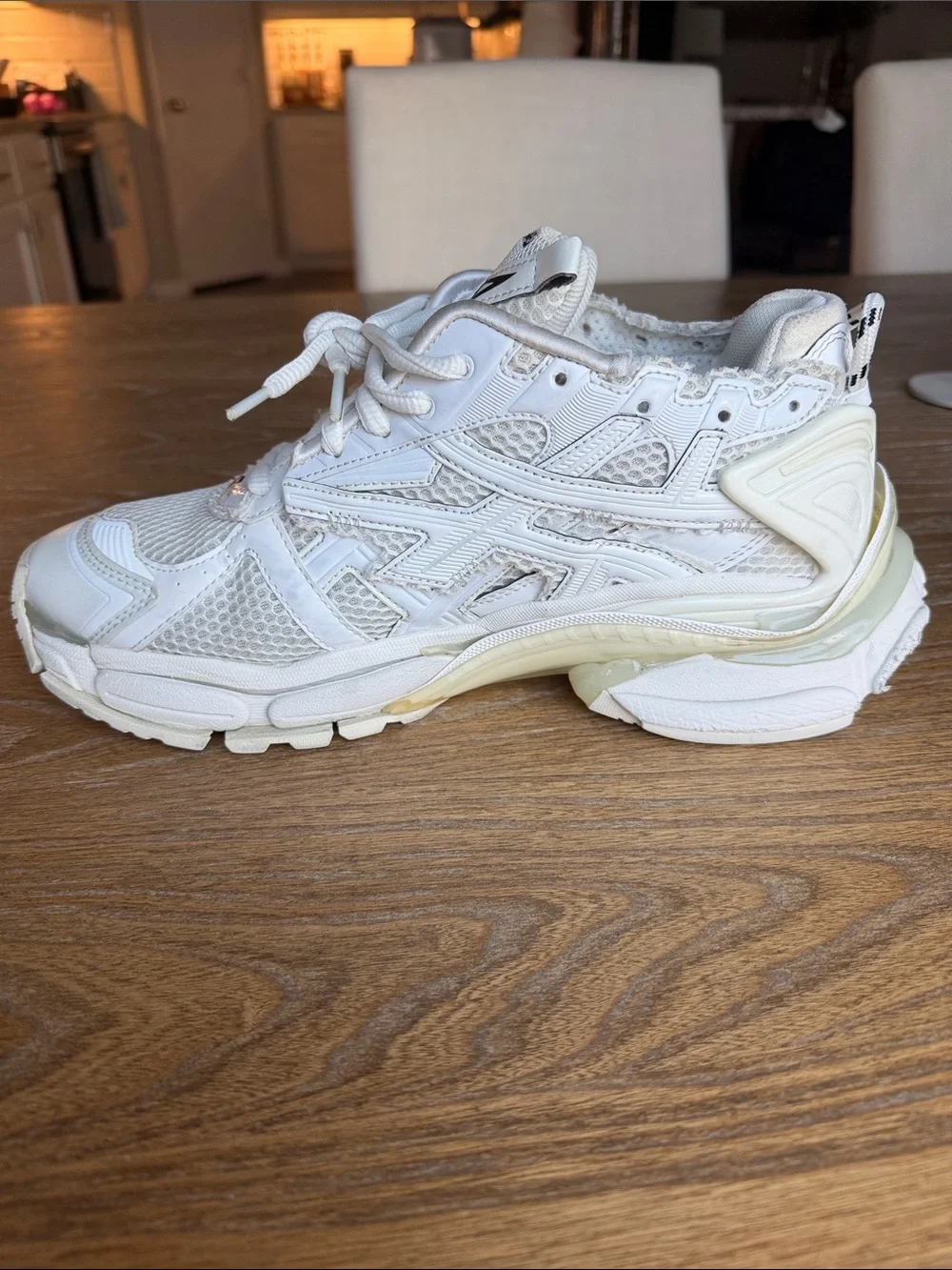 Balenciaga Men’s White Runner Sneakers